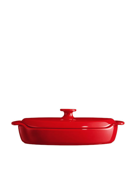 Emile Henry Papillote Cratiță Ovală Ceramică 30.5x17.5cm 0.9lt
