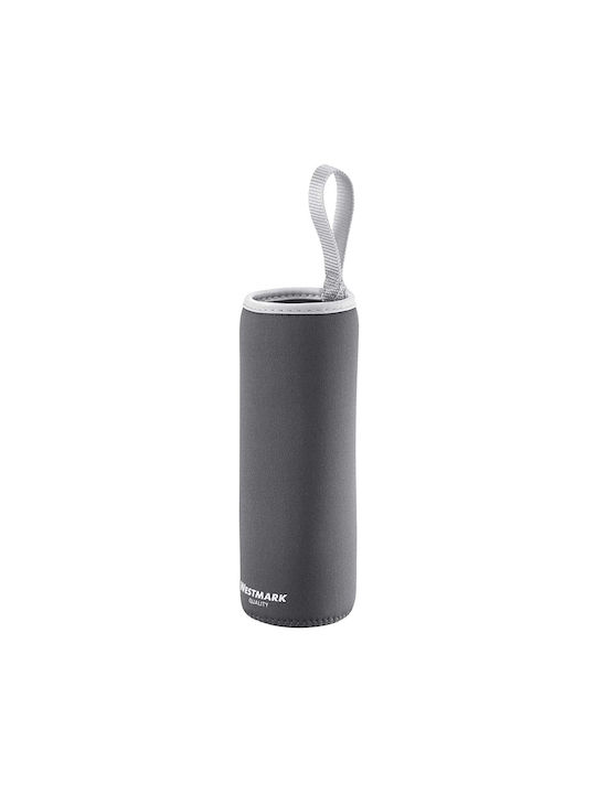 Westmark Viva Water Bottle Glass with Screw Lid Grey 550ml