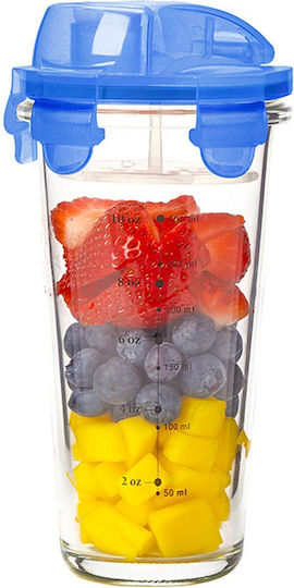Shaker Γυαλί 450 Ml Μπλε Glasslock