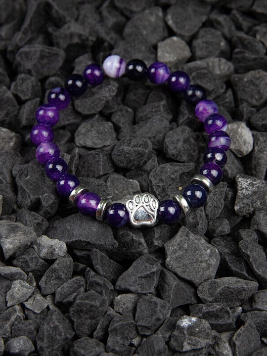 “paw” Bracelet Made Natural Agate Stones Dog Paw Accessory “paw” Bracelet Made Natural Agate Stones Dog Paw Accessory
