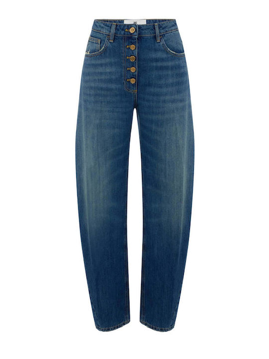 High Rise Women's Jean Pants in Balloon Leg Style
