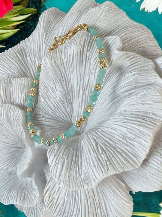 Elegant Handmade Women's Bracelet Nabila Amazonite 925 Gold-plated Silver Elegant Handmade Women's Bracelet Nabila Amazonite 925 Gold-plated Silver