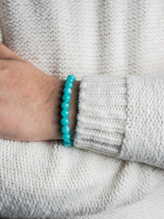 Men's Amazonite Semi-precious Stone Bracelet Arnav 8 Mm Beads Men's Amazonite Semi-precious Stone Bracelet Arnav 8 Mm Beads