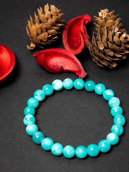 Men's Amazonite Semi-precious Stone Bracelet Arnav 8 Mm Beads
