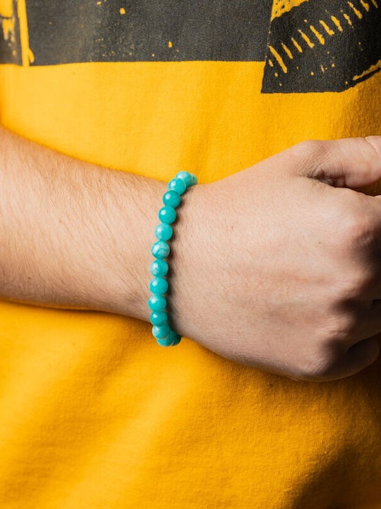 Men's Amazonite Semi-precious Stone Bracelet Arnav 8 Mm Beads