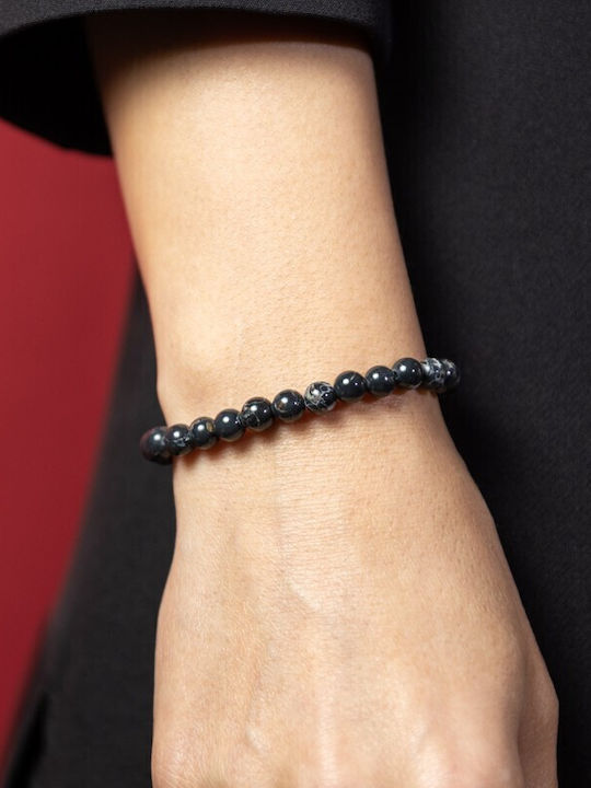 Shell Turquoise Black Crystal Bracelet Soraya 6mm Beads