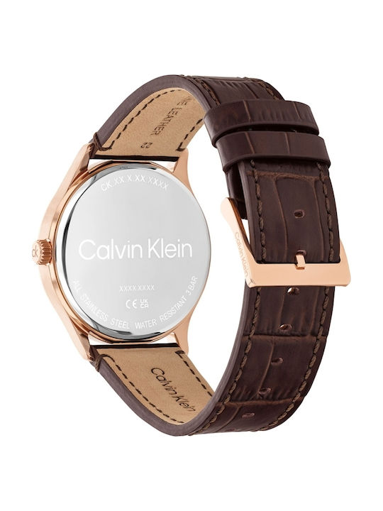 Calvin Klein Tailored Ceas Baterie Cu Curea Din Piele Calvin Klein Tailored Ceas Baterie Cu Curea Din Piele