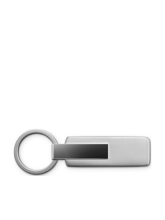 Original Audi Keychain Logo Stainless Steel Cord Silver 3182501800