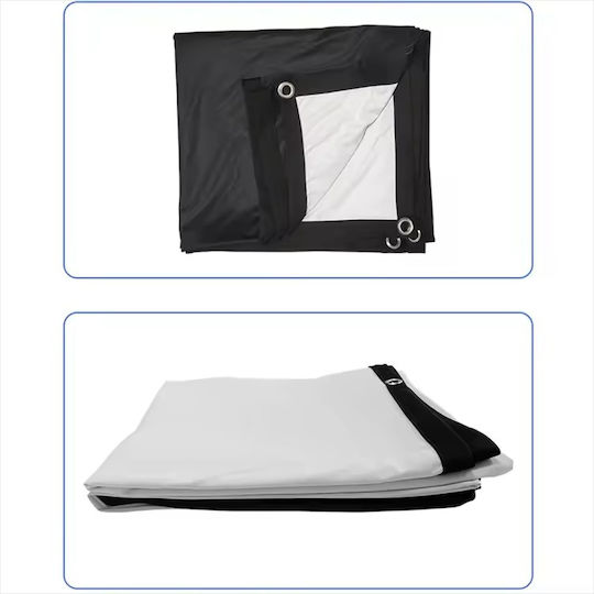 Projector Projection Screen 150 Inches 330cm*187cm White Black Background