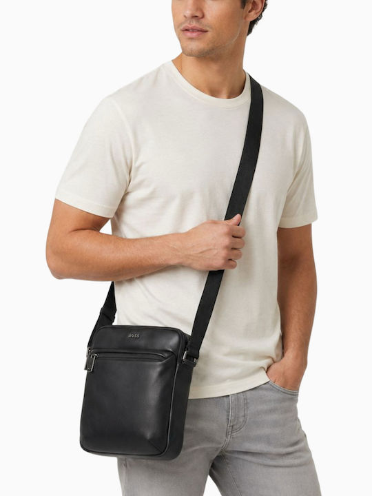 Boss Sync2fashion Ανδρική Τσάντα Ώμου / Χιαστί Μαύρη