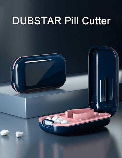 Pill Organizer Cutter & Built In Storage White
