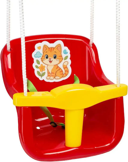Hashtag Toys Leagăn Atârnare Plastică pentru 3+ Ani Roșie