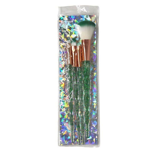 Professional Set with Make Up Brushes from Synthetic Bristle Make-up 4 Pieces
