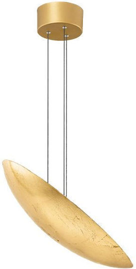 Luma Pendant Light Gold LED with Warm White Light