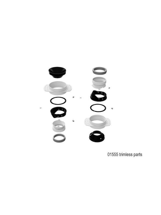 Luma Metallic Recessed Spot with GU10 Bulb Base Gold