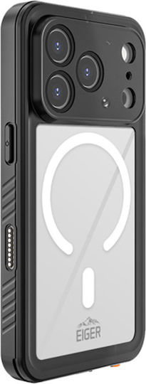 Eiger Magsafe 360 Full Body Case Iphone 17 Pro Max Waterproof Ip68 Drop-test 2m Black Transparent