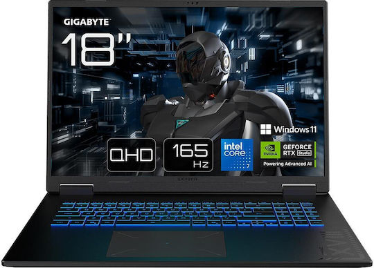 Gigabyte Gaming A18 Pro 18" IPS QHD+ 165Hz (i7-240H/32GB/1TB SSD/GeForce RTX 5080/No OS) Titanium Black (International English Keyboard)