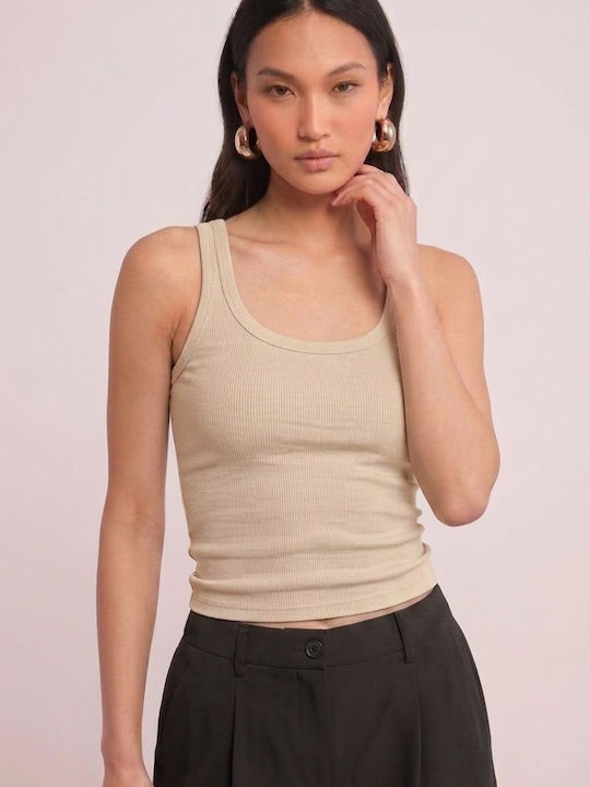 Women's Cotton Ribbed Spaghetti Strap Blouse