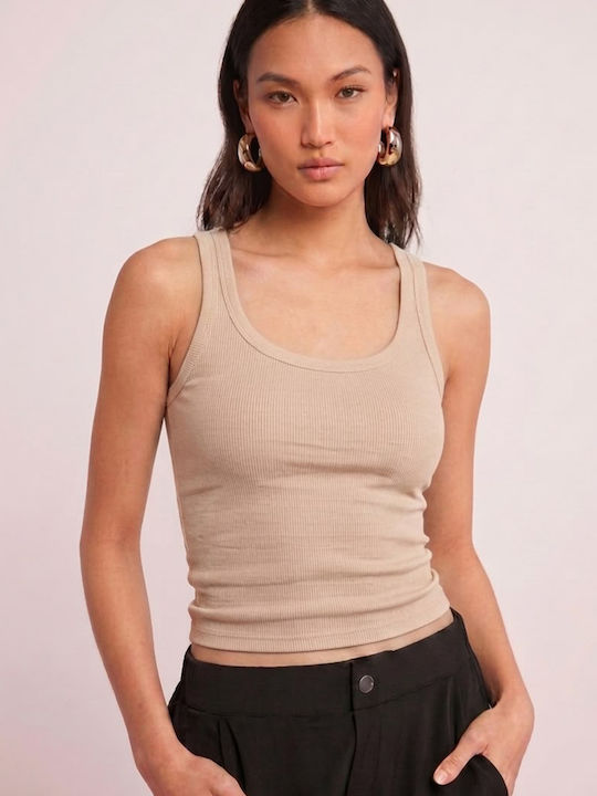 Women's Cotton Ribbed Spaghetti Strap Blouse