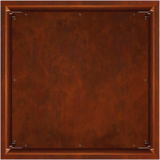 vidaXL Κήπου Σετ 2 Γλάστρες Μεταλλικές Rusty 30εκ.