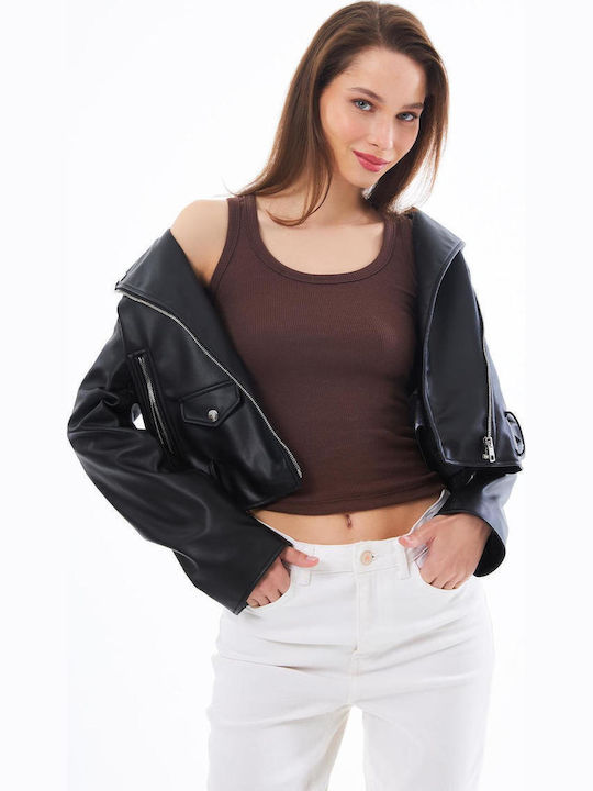 Women's Cotton Ribbed Spaghetti Strap Blouse