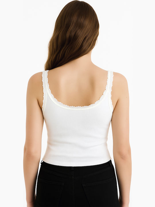 Women's Cotton Blouse with Lace