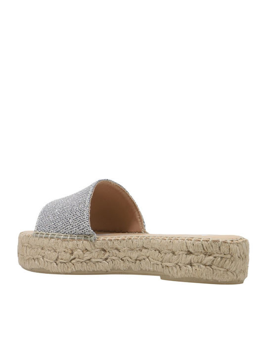 La Havana Women's Flat Silver Sandals