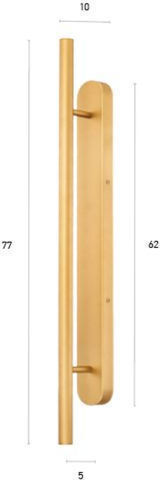 Luma Wall Lamp with Integrated LED and Warm White Light Copper