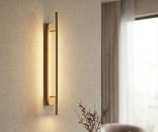Luma Wall Lamp with Integrated LED and Warm White Light Copper
