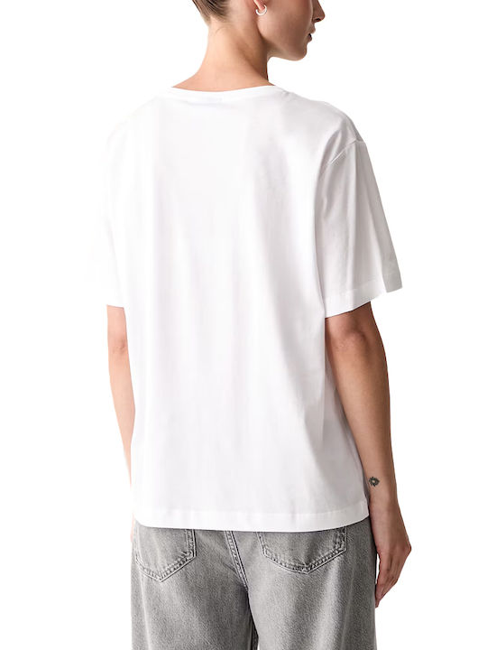 Karl Lagerfeld Logo T-Shirt Λευκο- Μαυρο