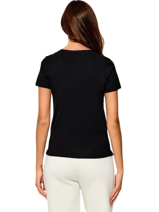 Guess T-Shirt Μαύρο