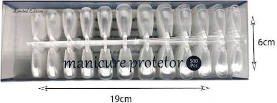 False Nail Tips Transparent 500pcs 926364-162