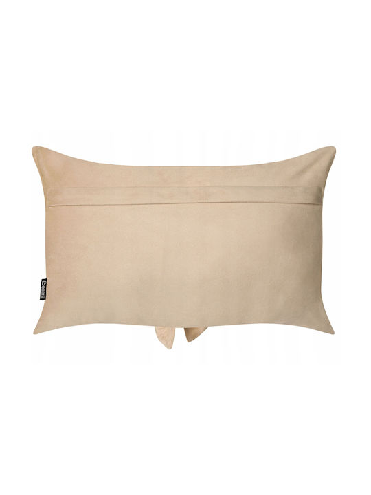 Beliani Sofa Cushion Belle Velvet Beige 30x50cm