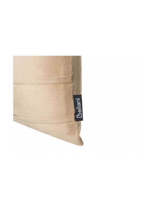 Beliani Sofa Cushion Belle Velvet Beige 30x50cm