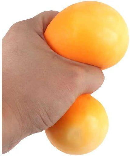 Портокал Squishy Искрящ Оранжев