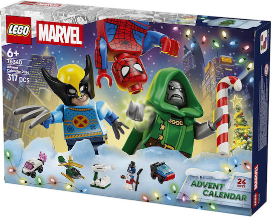 LEGO Super Heroes Calendar de Advent pentru 6+ Ani 317 Buc
