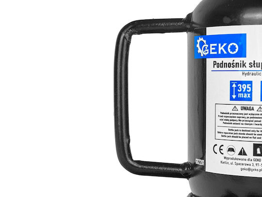 Geko Cric Hidraulic Tip Sticlă cu Capacitate de Ridicare Până la 16.5 cm