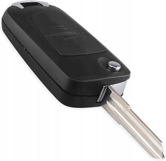 Techstar Husa Cheie Transformer Upgrade Pentru Cheie Flip 2 Butoane Lama Hu46 Compatibila Opel Astra G Vectra B Zafira A Corsa C