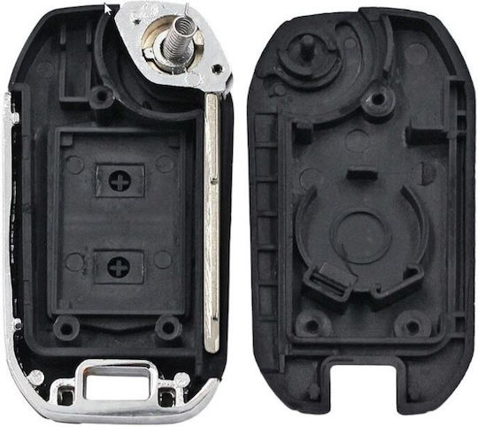 Techstar Husa Pentru Chei Auto Transformer Flip Upgrade 2 Butoane Lama Hu100 Compatibila Opel Corsa Astra Meriva Zafira
