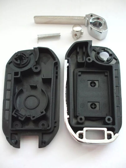 Techstar Husa Pentru Chei Auto Transformer Flip Upgrade 2 Butoane Lama Hu100 Compatibila Opel Corsa Astra Meriva Zafira