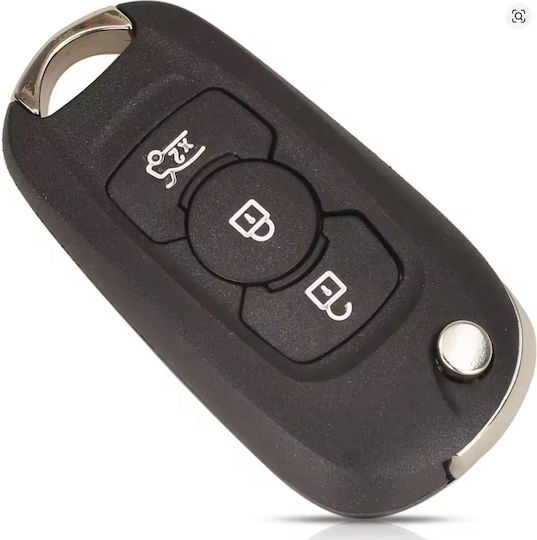 Techstar Husa Pentru Chei Auto Tip Flip 3 Butoane Lama Hu100 Opel Astra K 2015-2019