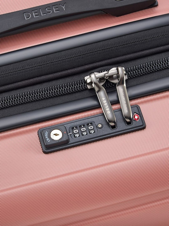 Delsey Shadow Large Travel Suitcase Shadow Ash Rose Height 75cm