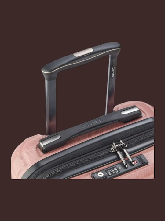 Delsey Shadow Βαλίτσα Ταξιδίου Καμπίνας Ροζ Ύψους 55εκ.