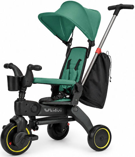 Kidizi Tricicletă Pliabilă și Convertibilă pentru Copii de 1.5+ Ani Verde