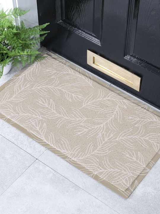 Artsy Mats Artsy Mats Fußmatte Rutschfest Mocha Blattmuster Braun 70x40cm