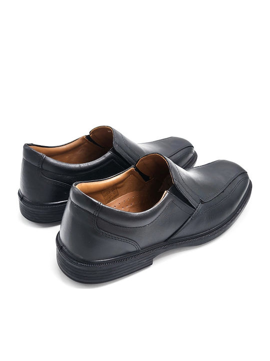Δερμάτινα Ανδρικά Loafers σε Μαύρο Χρώμα