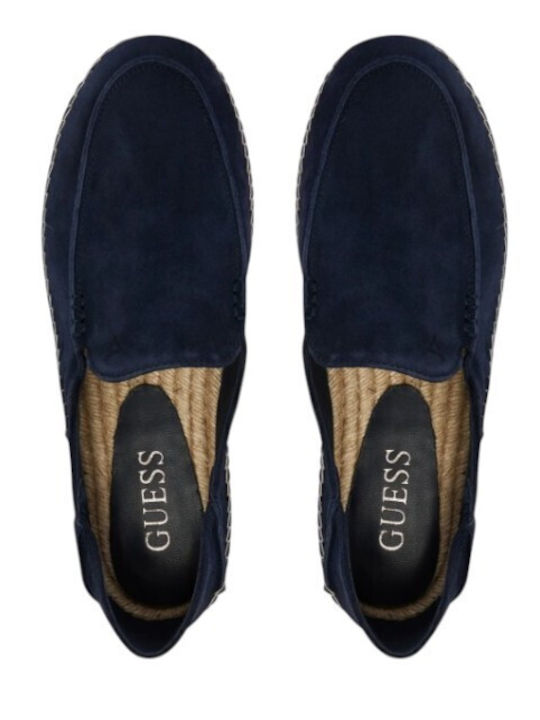 Suede Herren Mokassins in Blau Farbe