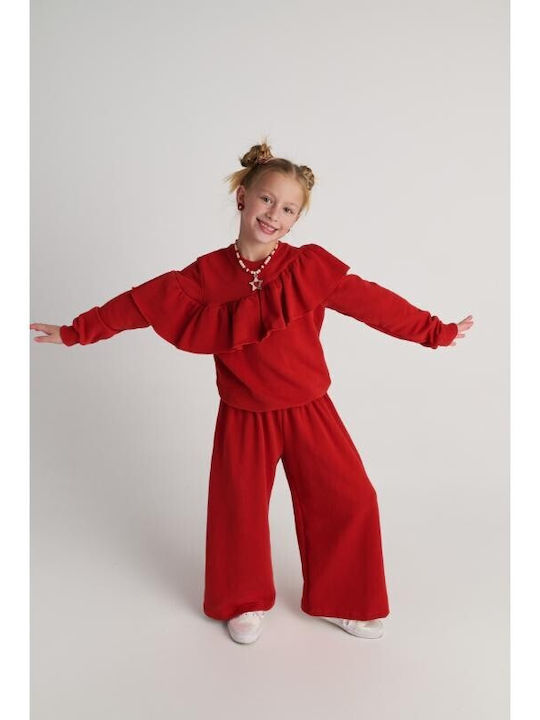 Kids Set with Pants Summer 2 Pieces Red
