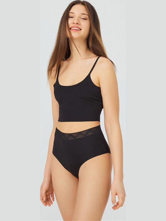 Bikini-Set 3 Stücke Hohe Taille Hohe Taillen
