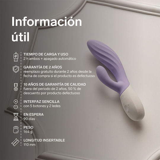 Lelo Ina Double Vibrator with Remote Control Lilac
